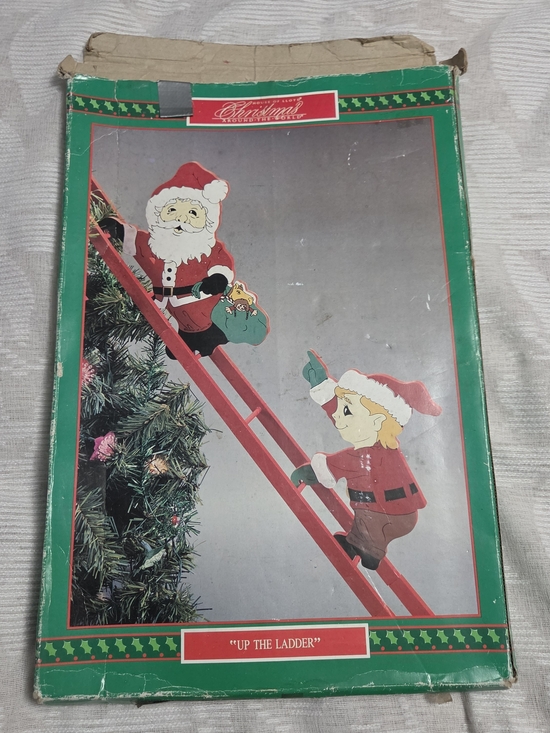 House of Lloyd Other - House of Lloyd Vintage Replacement Up The Ladder 1991 Wooden Santa Elf Climbers